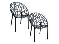 Garden Impressions Crystal Set Van 2 Tuinstoelen - Black