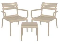 Garden Impressions Paris 3-delige Loungeset - Taupe