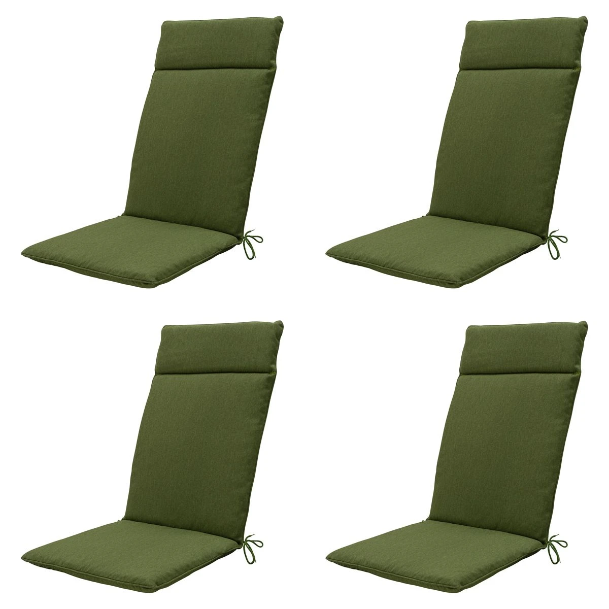 Madison Moss Green Canvas Eco+ Tuinstoelkussen - Set Van 4