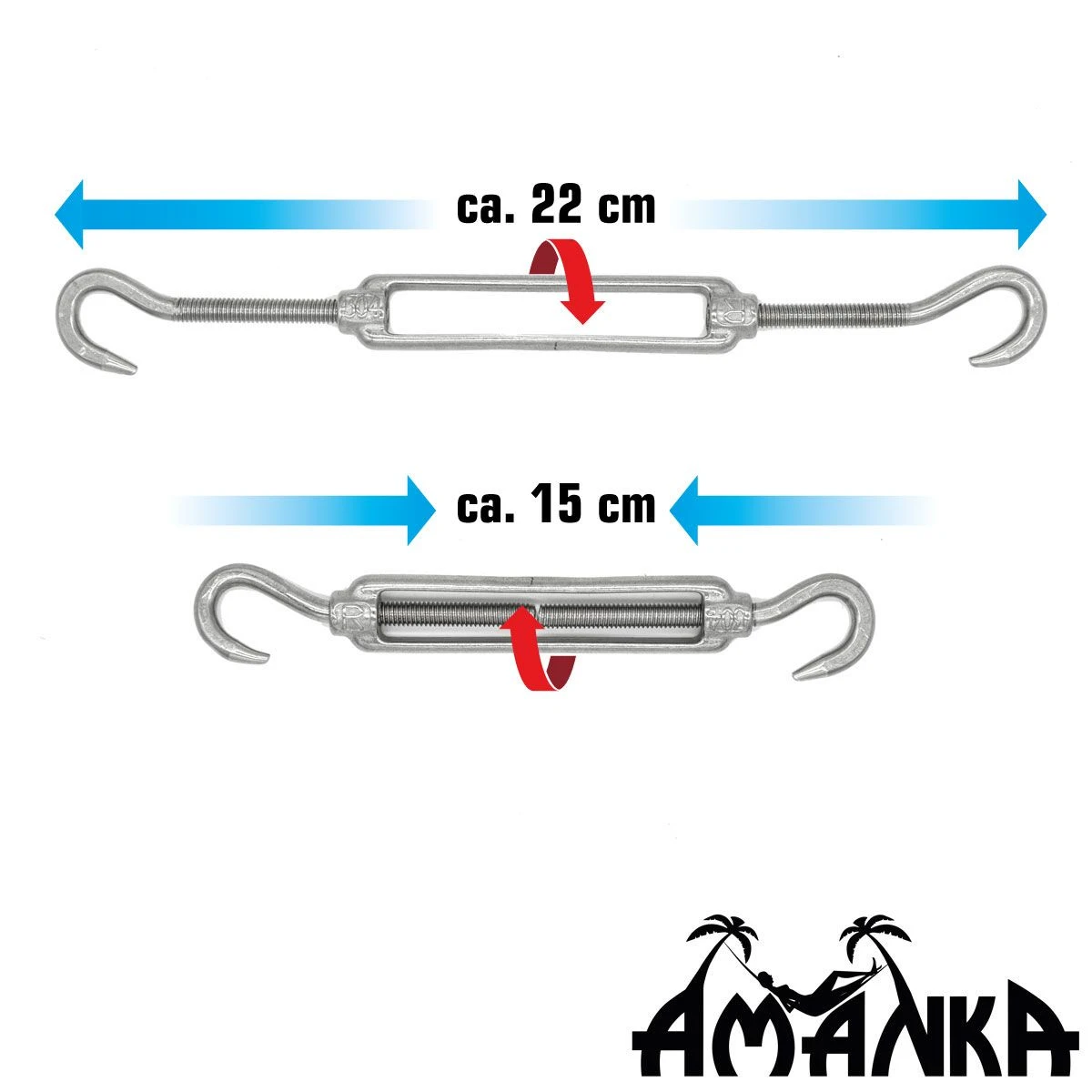 AMANKA Driehoek Zonnezeil Bevestigingsset - Afbeelding 6