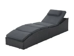 Juksys Lamia Polyrotan Ligbed - Black