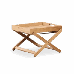 Chill Dept Glace Bay Teak Verstelbare Bijzettafel Cq. Dienblad