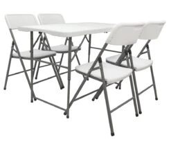 AMANKA 122x60 Tuintafel Met 4 Stoelen