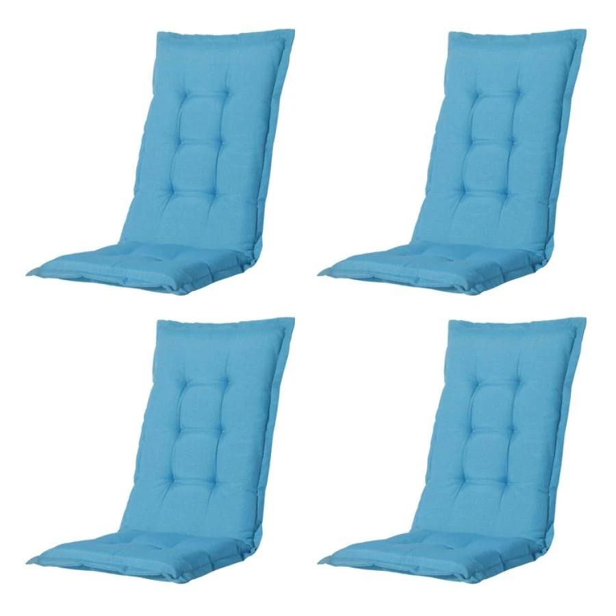 Madison Panama Aqua Tuinstoelkussen - Set Van 4