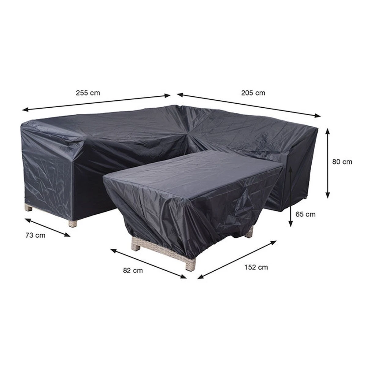 Garden Impressions 255/205 X 73 X 80 En 152 X 82 X 65 Cm Lounge Dining Hoes - Image 2