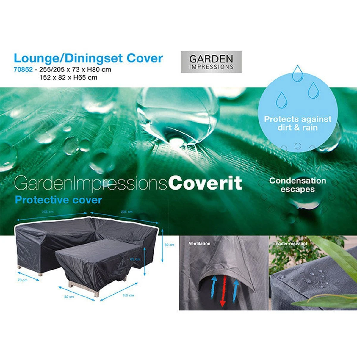 Garden Impressions 255/205 X 73 X 80 En 152 X 82 X 65 Cm Lounge Dining Hoes - Image 5