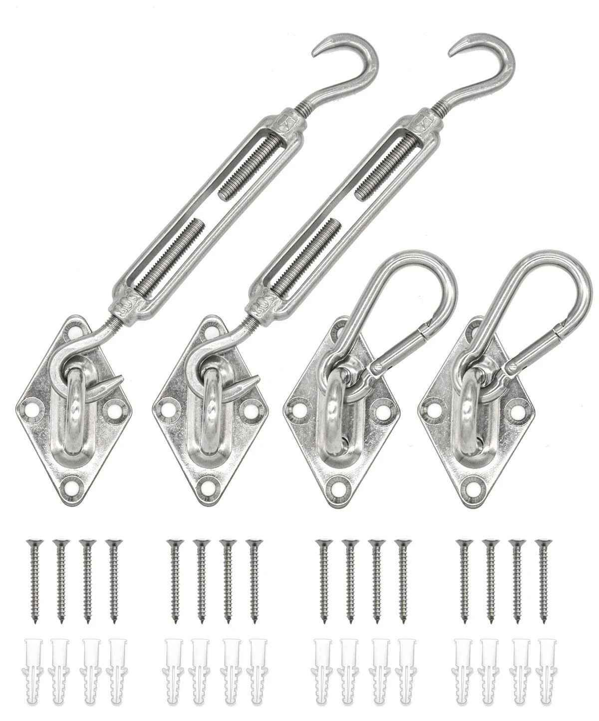 AMANKA Driehoek Zonnezeil Bevestigingsset