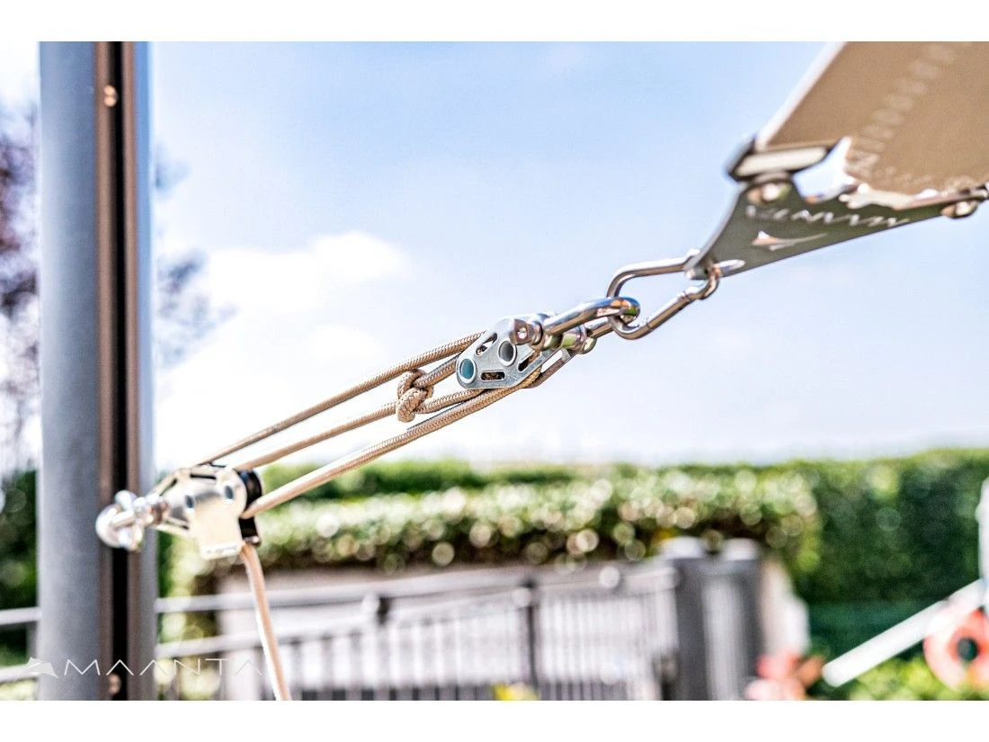 Merkloos Maanta Alu Simple 90° Basisplaat Schaduwdoek Paal - Image 4