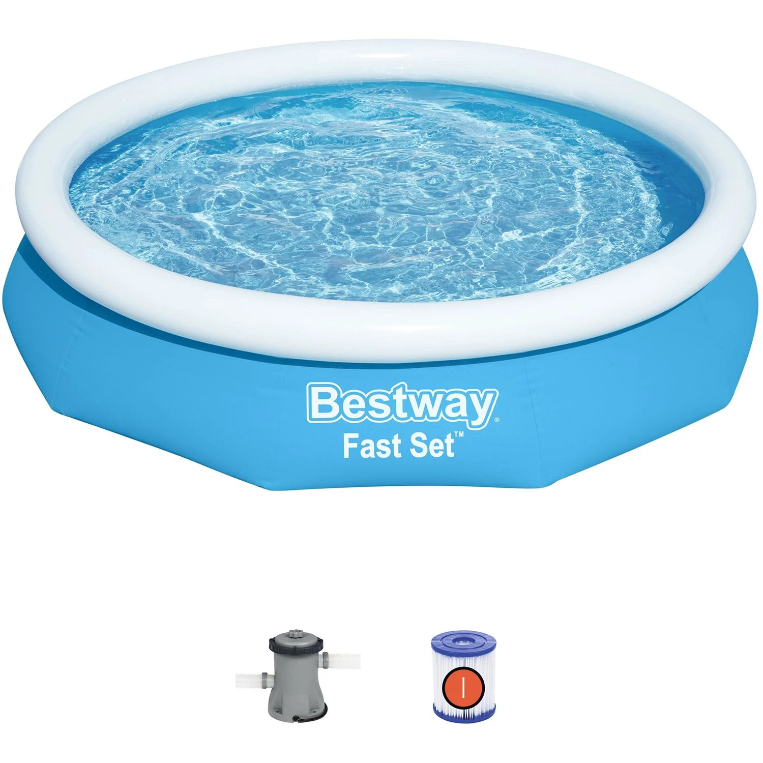 Bestway 305 X 66 Cm Fast Set Zwembad Met Filterpomp - Afbeelding 5