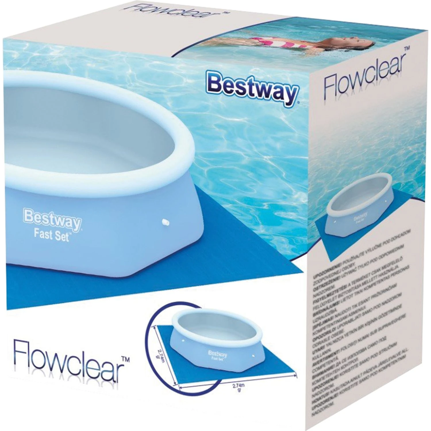 Bestway 274 X 274 Cm Zwembad Grondzeil - Image 3