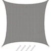 AMANKA 4x4m Grijs HDPE Waterdoorlatend Schaduwdoek
