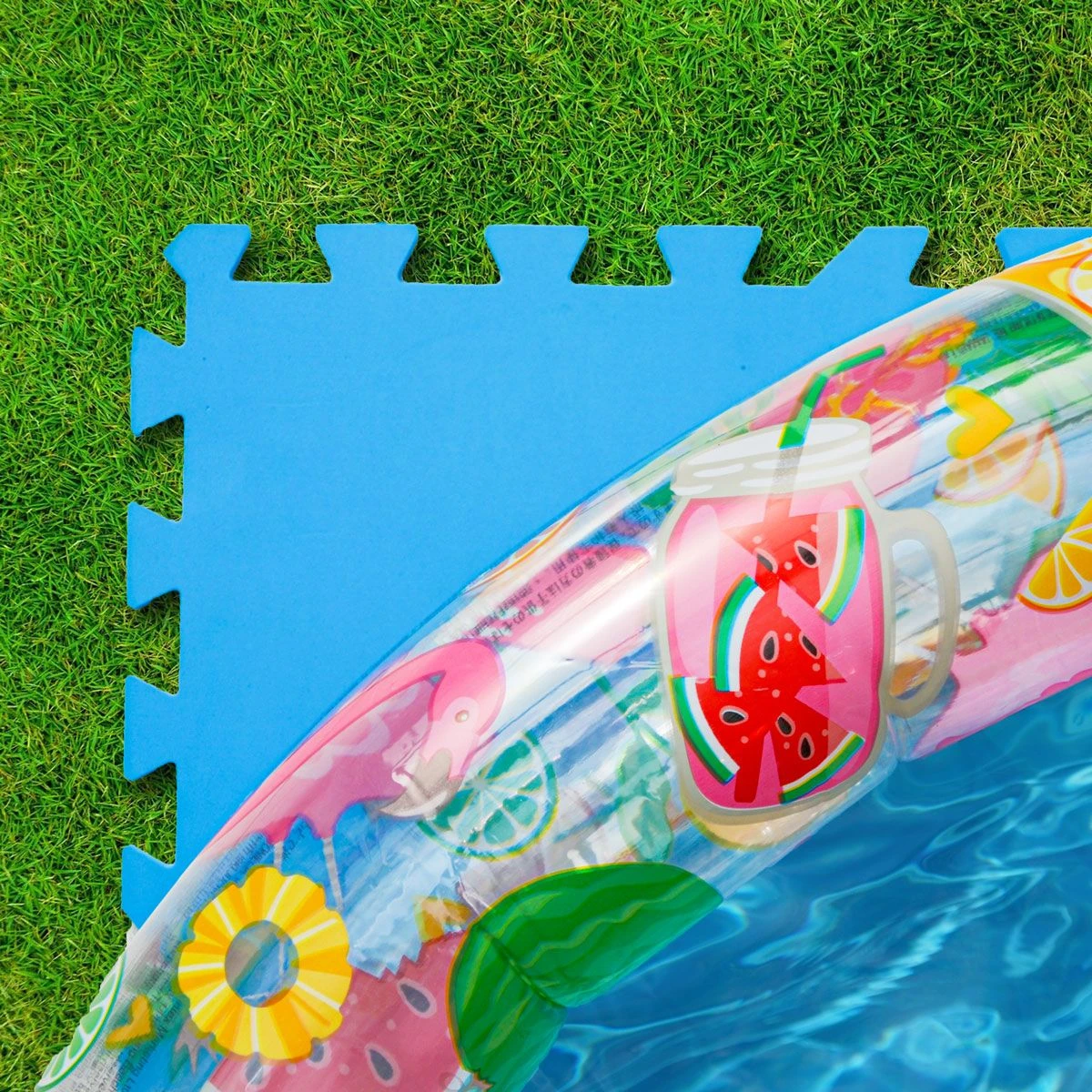 Merkloos Eyepower 50x50cm Set Van 8 Zwembad Vloertegels - Blue - Image 6