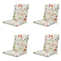 Madison Milly Natural Stapelstoelkussen - Set Van 4