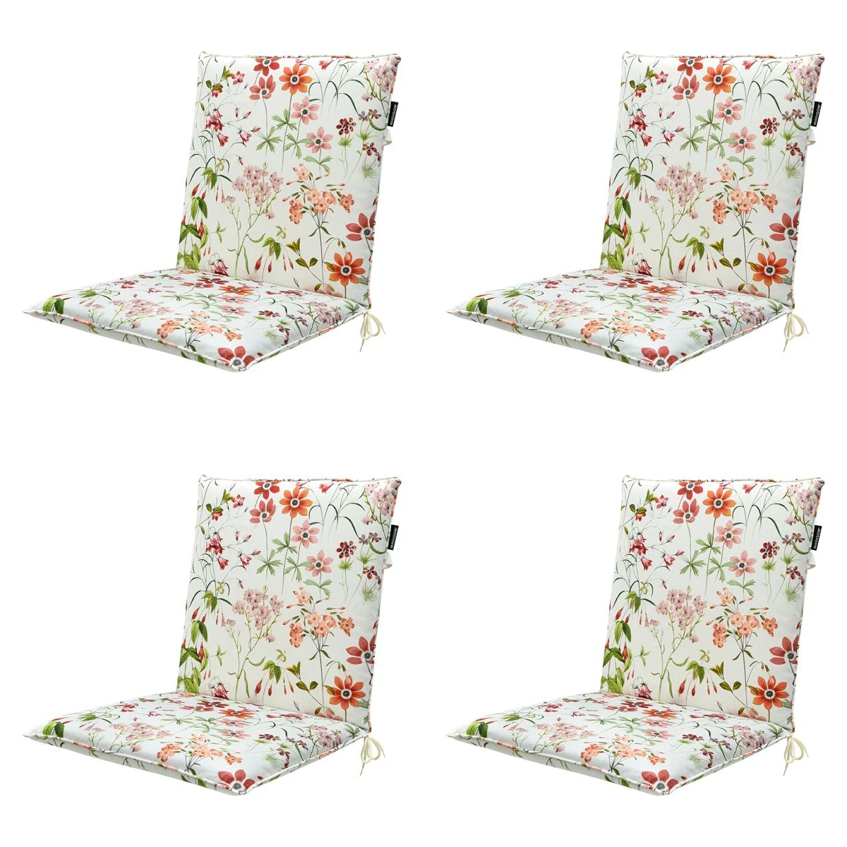 Madison Milly Natural Stapelstoelkussen - Set Van 4