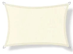 Buitenkado 3,5x4,5m Creme Wit Waterdicht Schaduwdoek