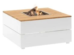 Cosi Fires Cosipure 100 Vuurtafel - White/Teak