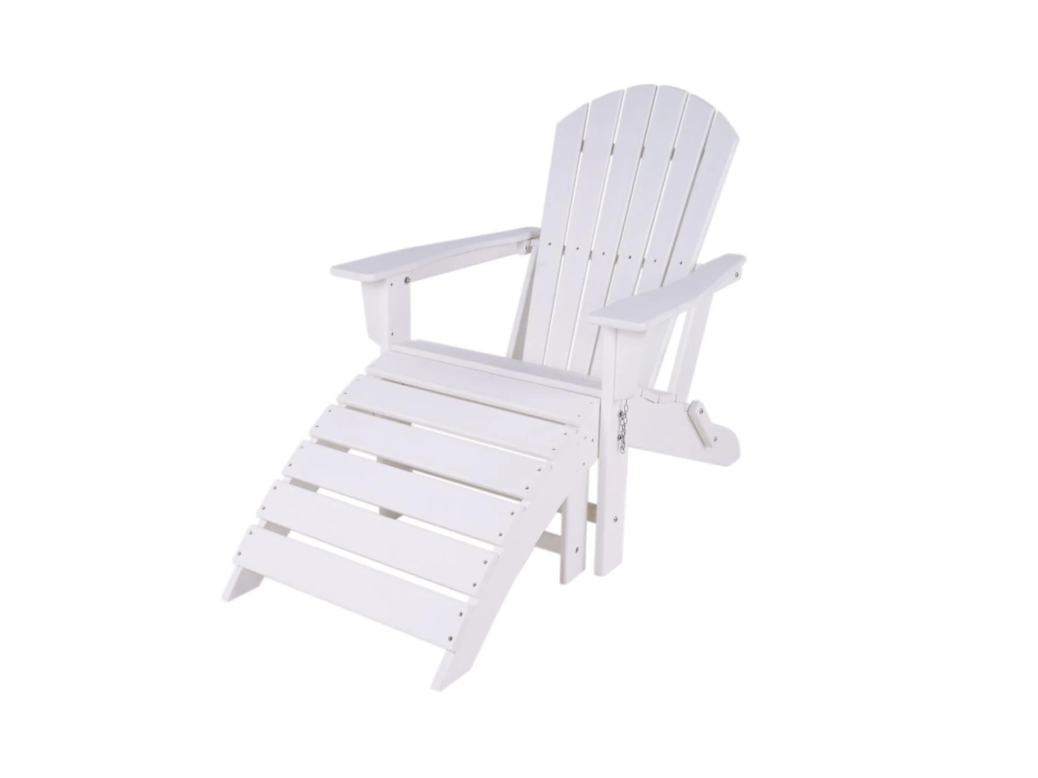 MaximaVida Inklapbare Adirondack Tuinstoel Met Voetenbankje