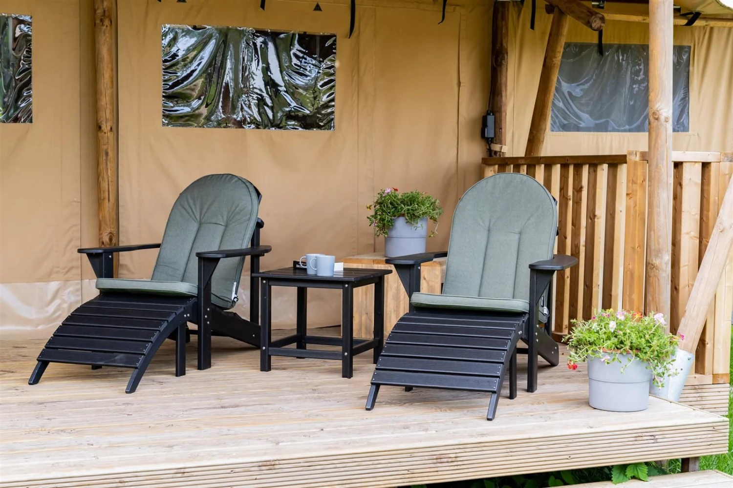 MaximaVida Montreal Tuinstoel Set - Black - Image 6