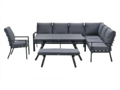 Garden Impressions Senja 5-delige Lounge-diningset - Grey