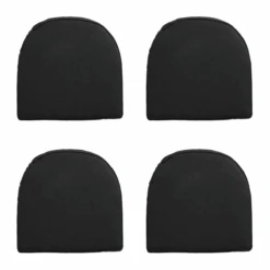 Madison Rib Black Zitkussen York - Set Van 4