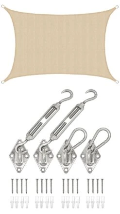 AMANKA 3 X 4 Luchtdoorlatend UV Schaduwdoek - Beige