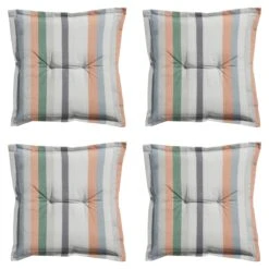 Madison Righe Salmone Zitkussen - Set Van 4