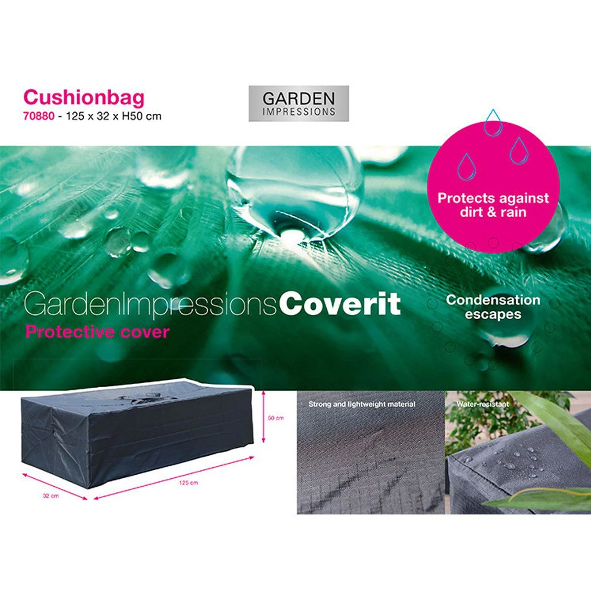 Garden Impressions 125 X 32 X 50 Cm Kussentas - Image 4