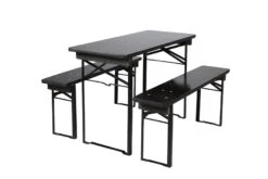 MaximaVida Berlijn 120 Cm Zwart Inklapbare Bierset