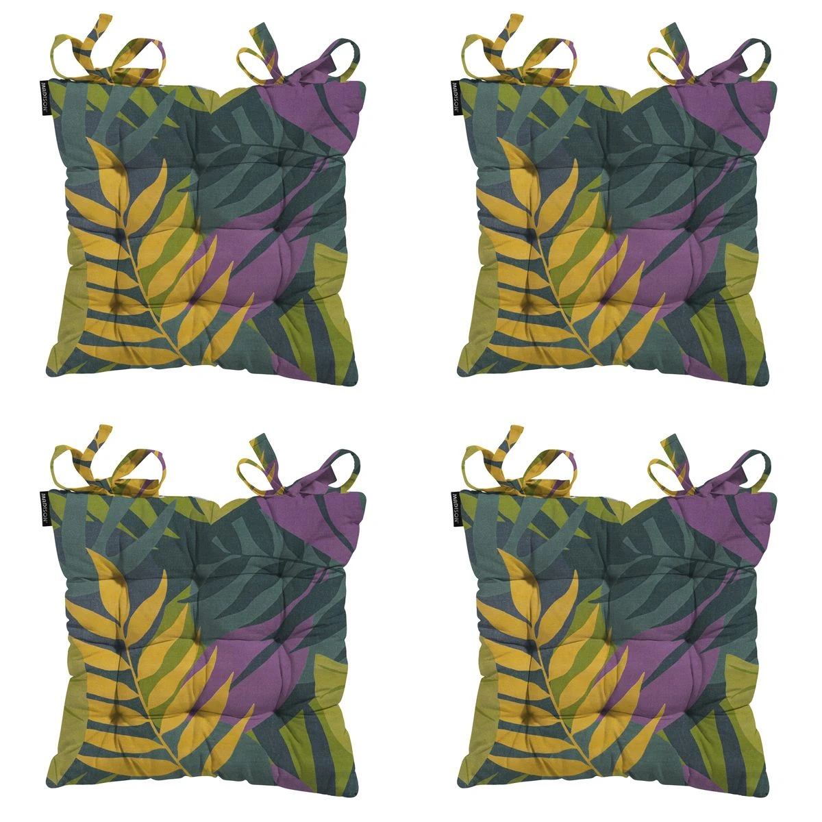 Madison Iven Green Zitkussen - Set Van 4