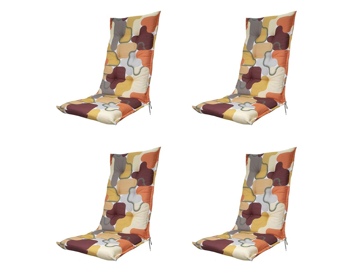Madison Grafi Bordo Tuinstoelkussen - Set Van 4