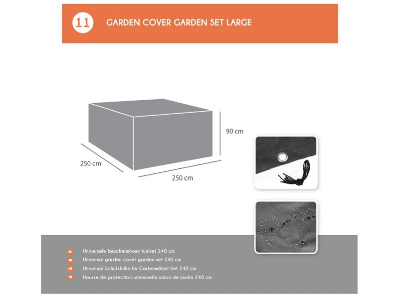 MaximaVida London 250 X 250 X 90 Cm Tuinmeubel Beschermhoes - Image 3