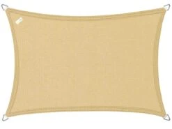 Buitenkado 2x3 Zand Beige HPDE Waterdoorlatend Schaduwdoek