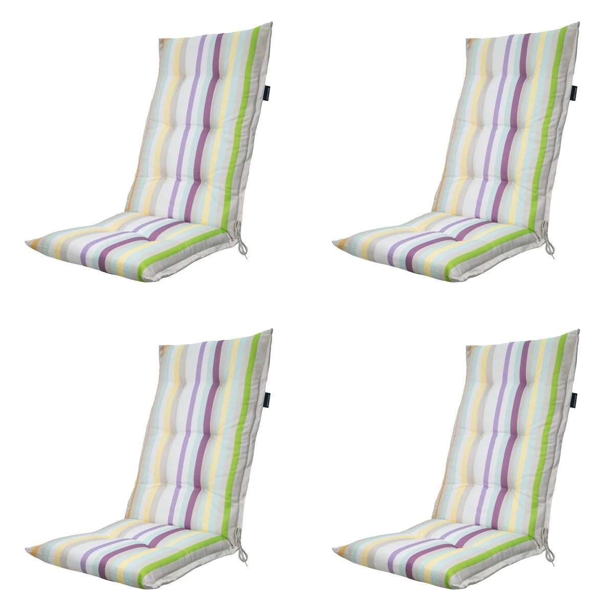 Madison Righe Purple Tuinstoelkussen - Set Van 4