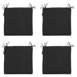 Madison Black Canvas Eco+ Zitkussen - Set Van 4