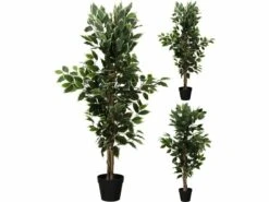 Merkloos Ficus In Pot 115 Cm Kunstplant - 2 Kleuren