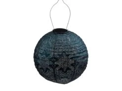 Lumiz Marrakesh Round 30 Solar Lampion - Dark Blue