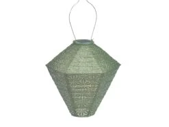 Lumiz Sashiko Diamond 28 Solar Lampion - Light Green