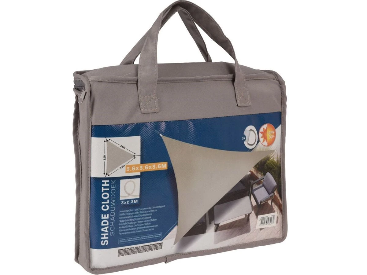 Merkloos Schaduwdoek Driehoek Taupe