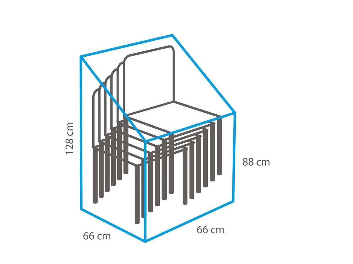 Winza Deluxe 66 X 66 X 128 Cm Stapelstoelhoes - Image 5